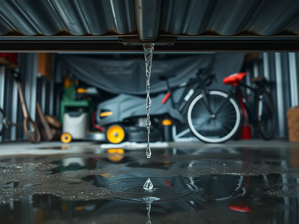Od dołu przecieka garaż blaszany – co zrobić?